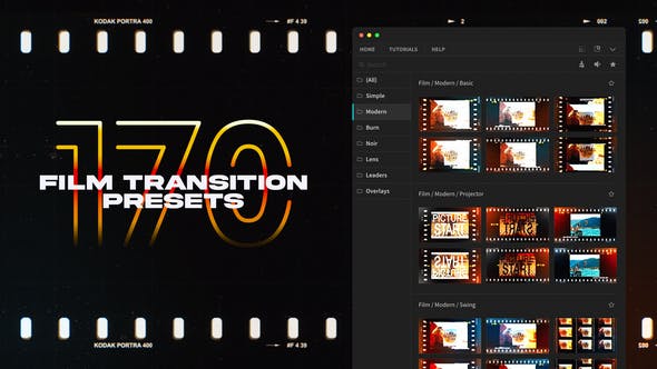 Videohive Film Transitions for Premiere Pro 48737776