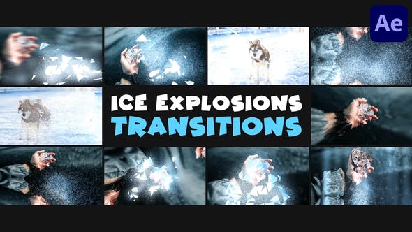 Videohive Ice Explosions Transitions