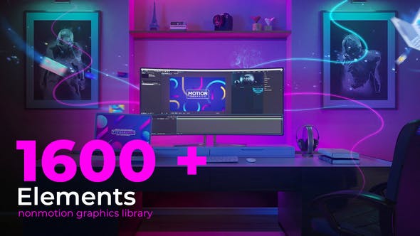 Videohive Nonmotion Graphics Library | Extension for After Effects 47668722