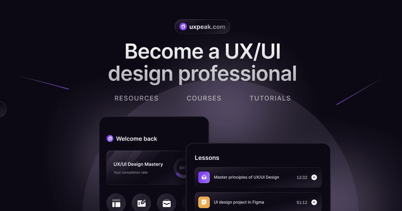 Uxpeak - UX UI Design Mastery Course