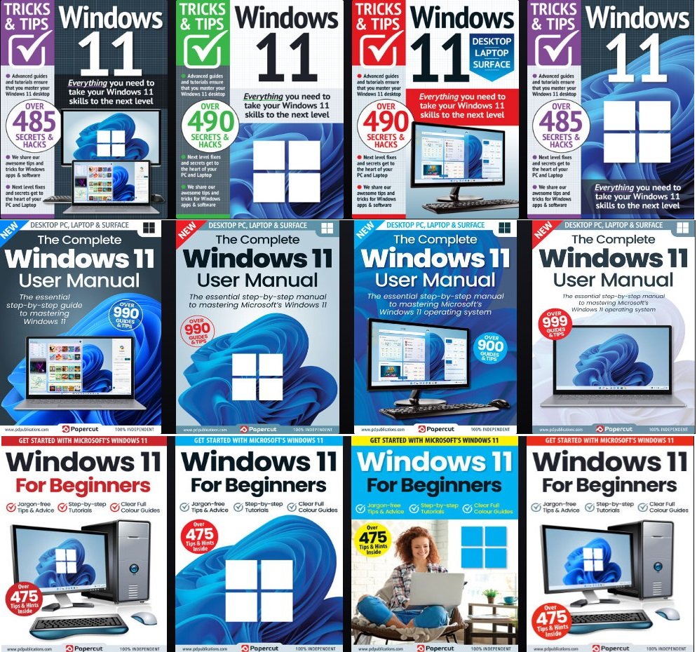 Windows 11 The Complete Manual, Tricks And Tips, For Beginners - 2023 Full Year Issues Collection
