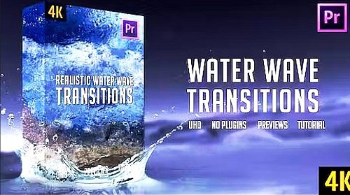 Water Wave Transitions 4K 359772 - Premiere Pro Templates