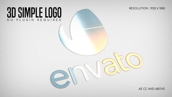 Videohive - 3D Simple Logo - 49561924