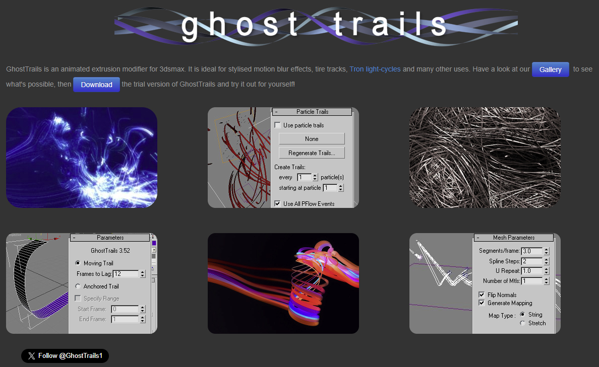 Ghost Trails for 3ds Max upto 2024 Win