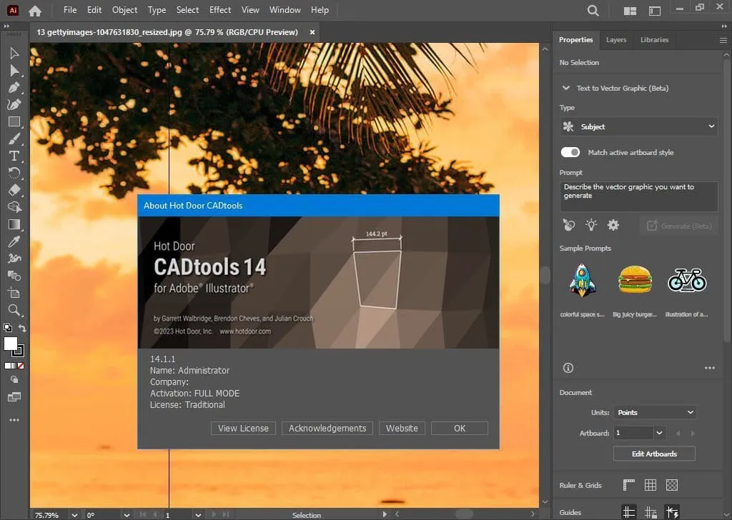 Hot Door CADtools 14.1.1