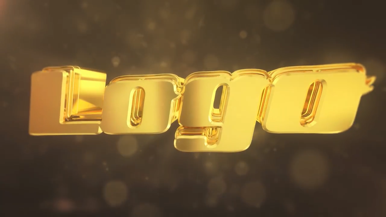 Gold 3D Logo Intro 1194864