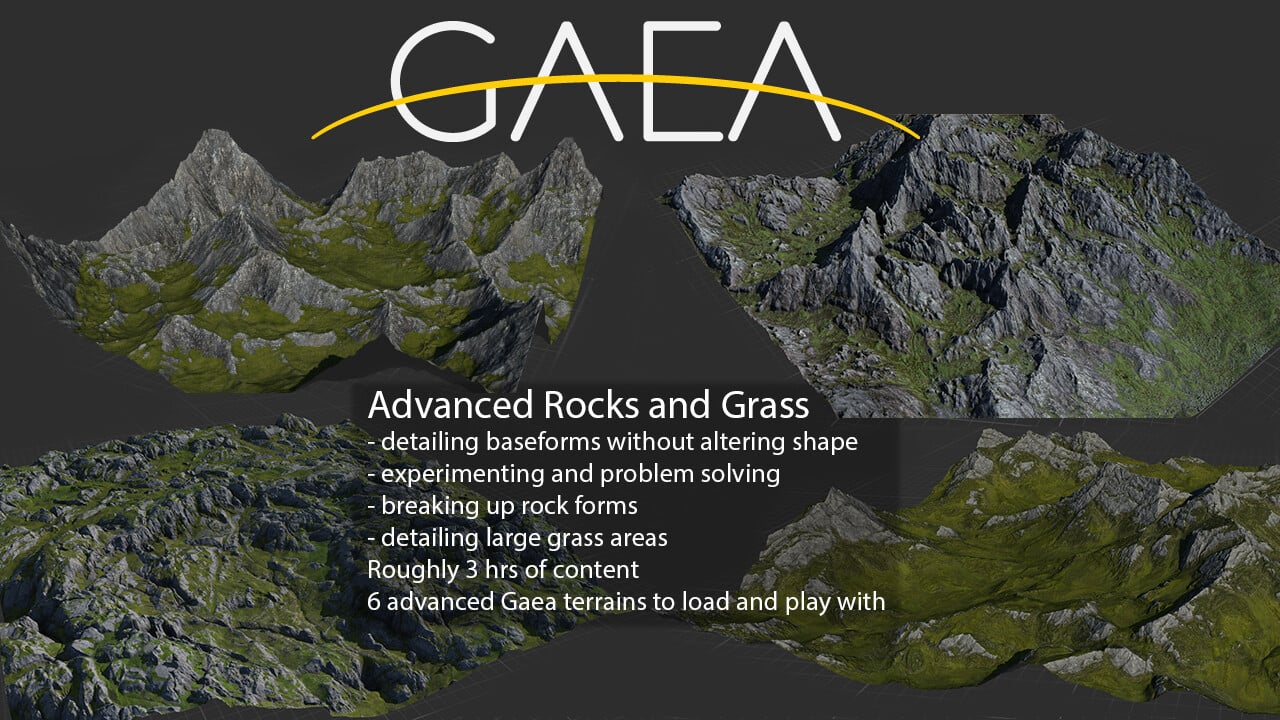 dvanced Gaea Terrains 1 - Rocks and grass