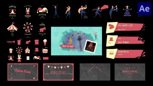 Videohive - Circus Big Pack for After Effects - 50221111