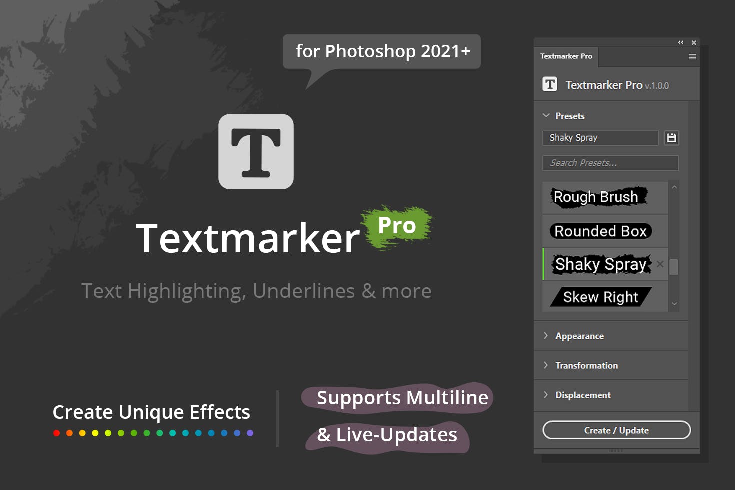 Textmarker Pro for Photoshop
