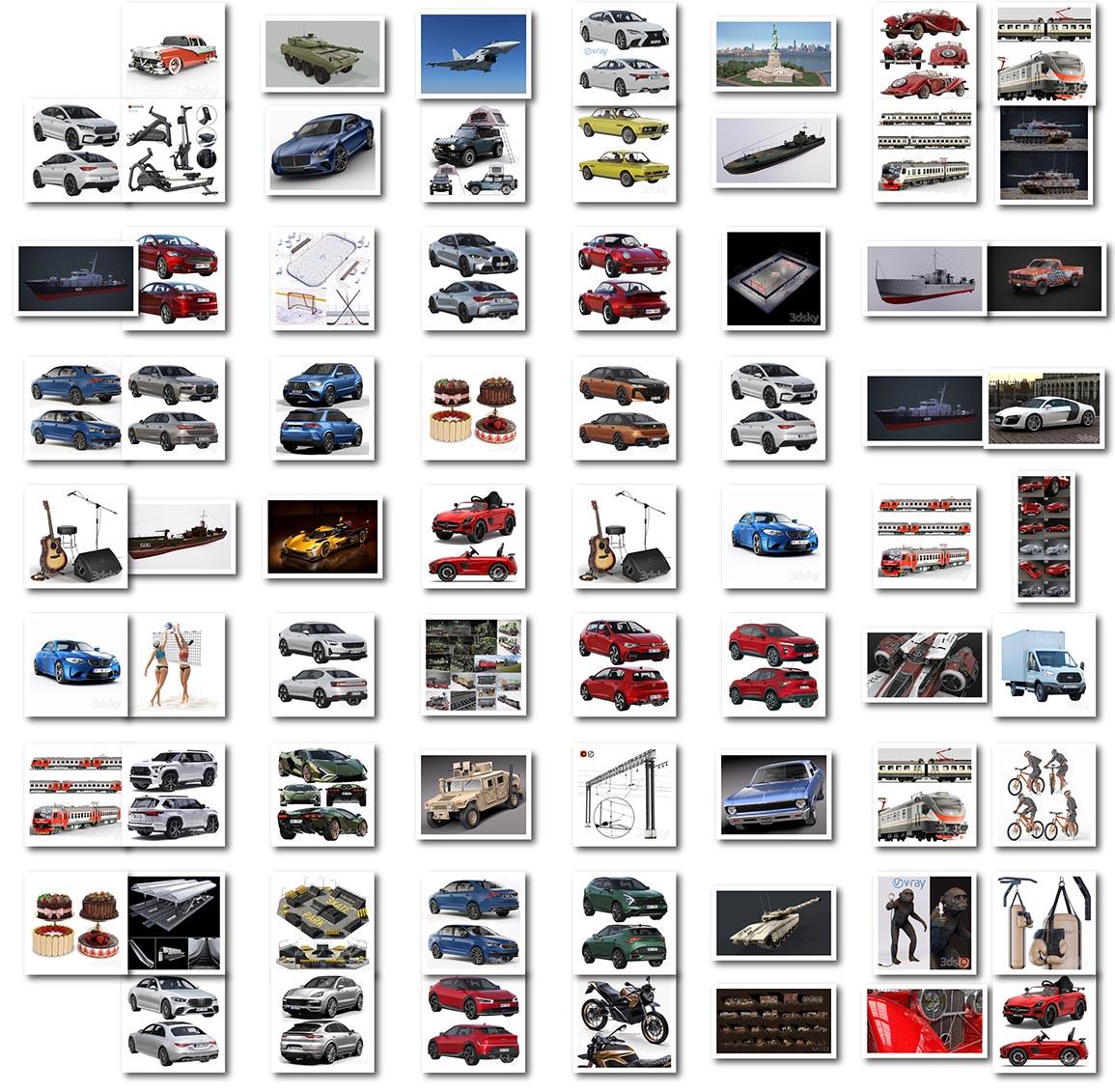 3D Vehicles & Misc. Models 29-Feb-2024