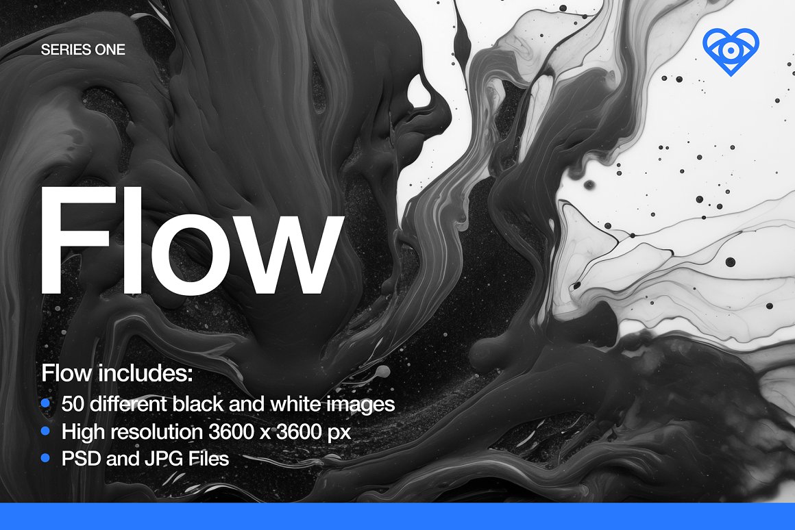 Flow - 50 Black & White Textures - 92019892