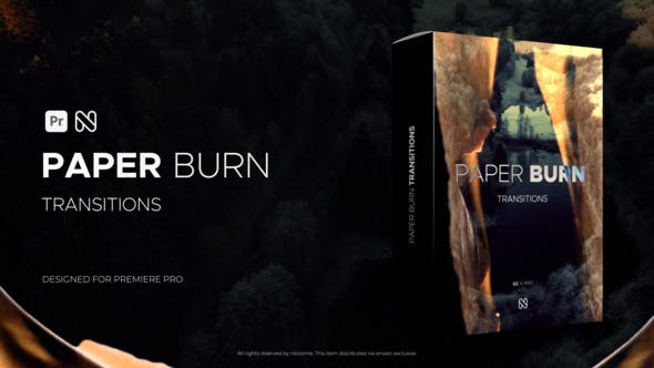 Videohive - Paper Burn Transitions for Premiere Pro - 51201532