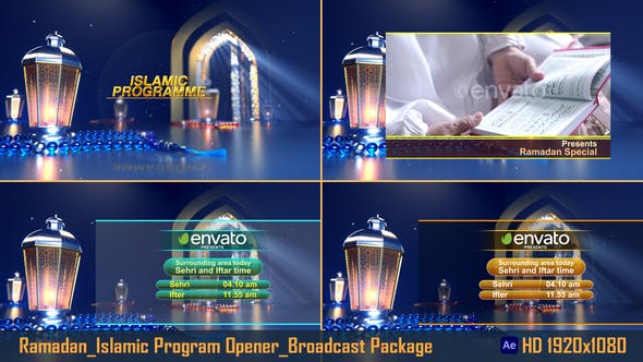 Videohive - Ramadan_Islamic Program Opener_Broadcast Package - 43384224