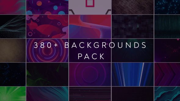 Videohive 380+ Backgrounds Pack 51085181