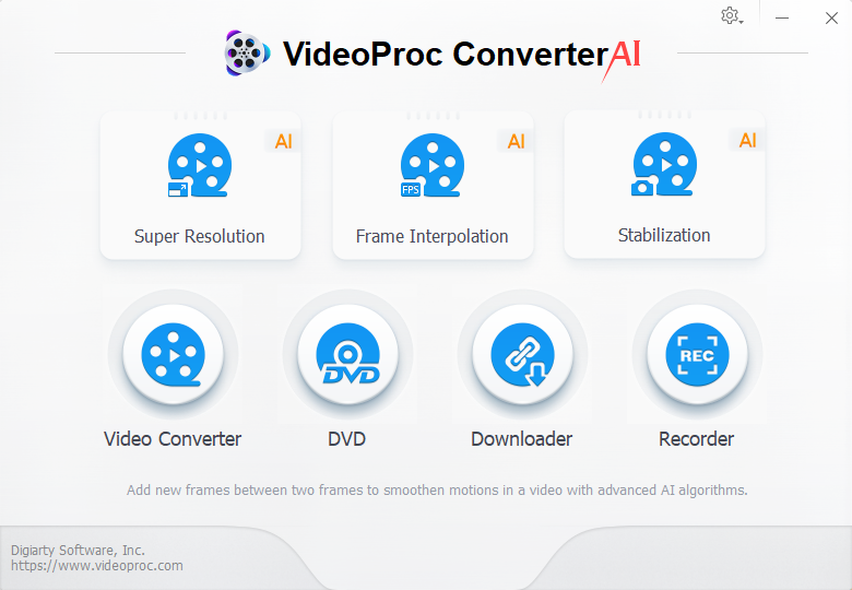 تحميل كامل VideoProc Converter AI 6.4