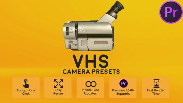 Videohive VHS Camera Presets for Premiere Pro 52251301