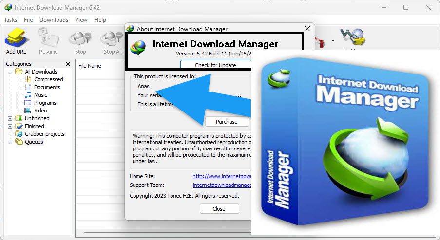 تحميل مفعل كامل Internet Download Manager 6.42 Build 11