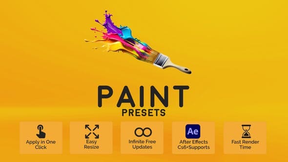 Videohive - Paint Presets for After Effects - 52993007