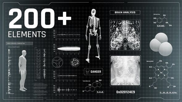 Videohive - Medicine HUD Infographics - 21325961