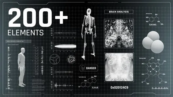 Videohive - Medicine HUD Infographics - 21325961