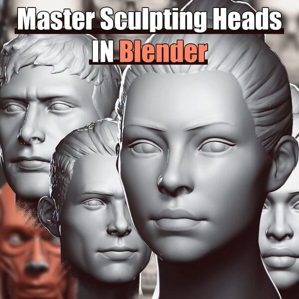 Gumroad - Master Sculpting Heads (V1.4) - 3D Blender Course