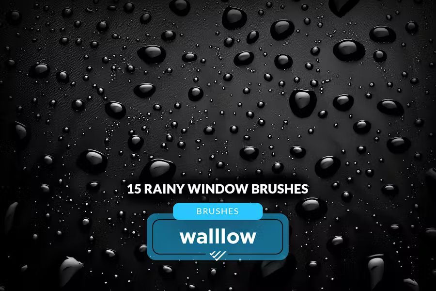 Raindrops on Window Photoshop brush - 280732653