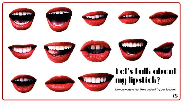 Videohive Red Lips Titles 53277281