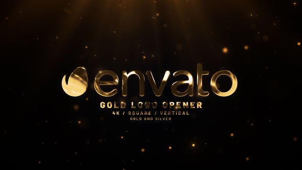 Videohive Gold Logo Opener 53434667