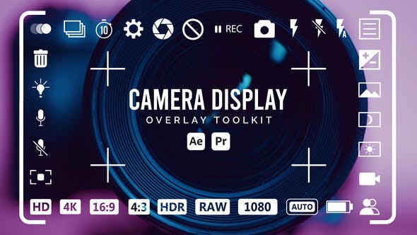 Videohive - Camera Display Overlay Toolkit - 53690615