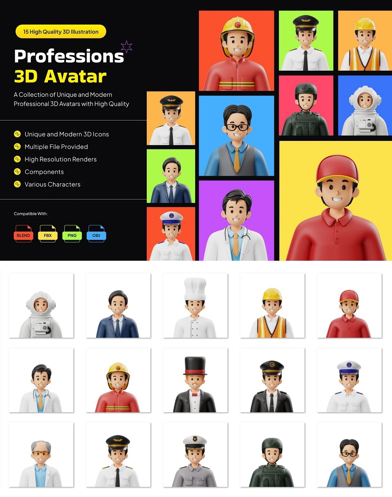 Professions 3D Avatar 3JGJ8SZ