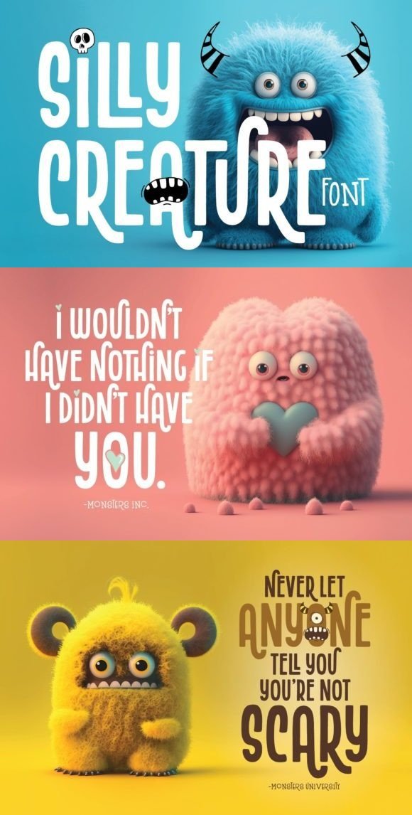 Silly Creature Font 92550553