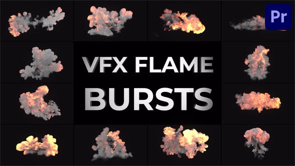 Videohive - VFX Flame Bursts for Premiere Pro - 53784207