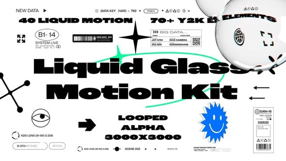 Videohive Liquid Glass Motion Kit 54650828