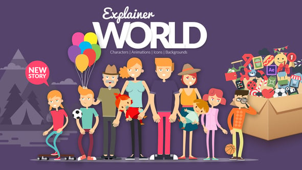 Videohive Explainer World Characters 54738266