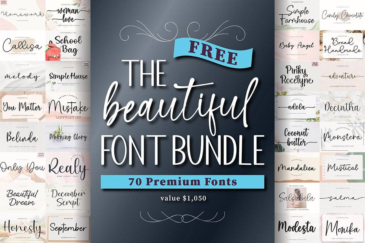 The Beautiful Font Bundle