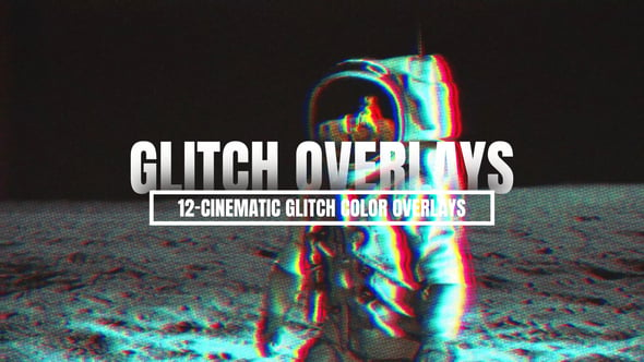 Videohive Cinematic Glitch Color Overlays  55413020