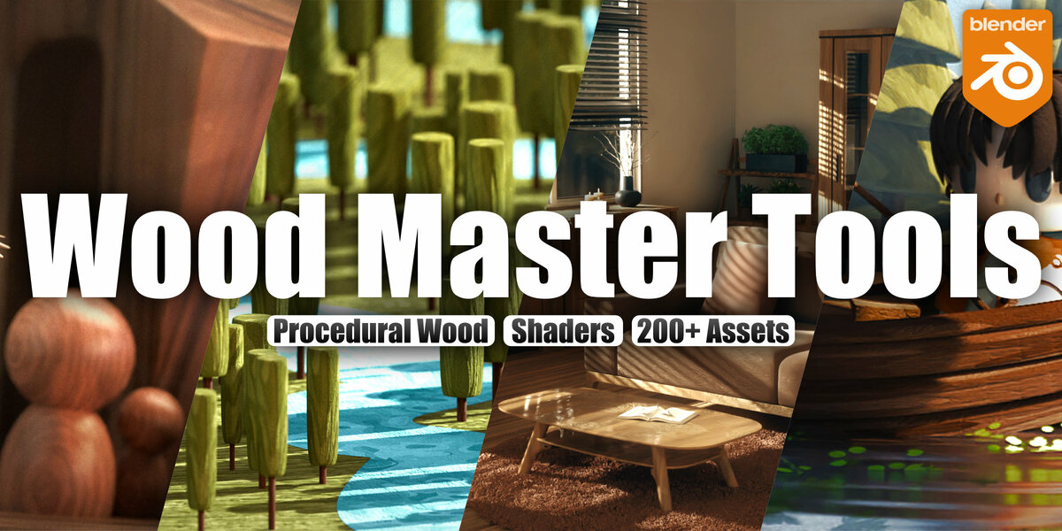 Wood Master Tools - Procedural Wood, Shaders 200+ Assets