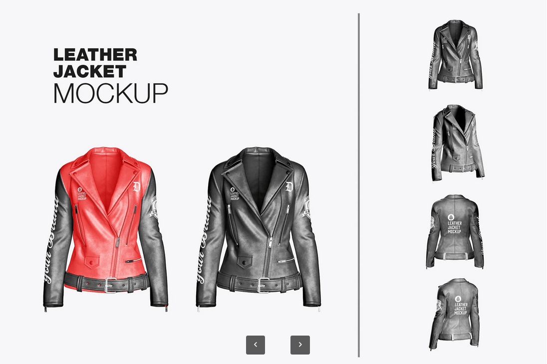 Set Leather Jacket Mockup 5LMXWS3