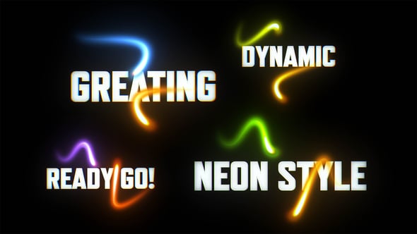 Videohive - Neon Text Lower Thirds - 55698269