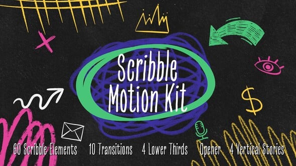 Videohive - Scribble Motion Kit - 55605967