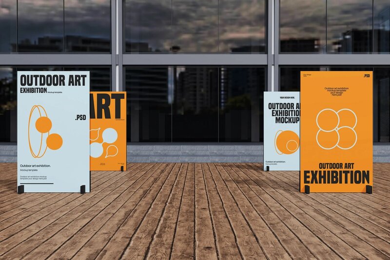 Outdoor Art Exhibition Mockup 5LNHJP3