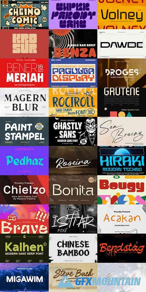 Paid Fonts Bundle 15-01-2025