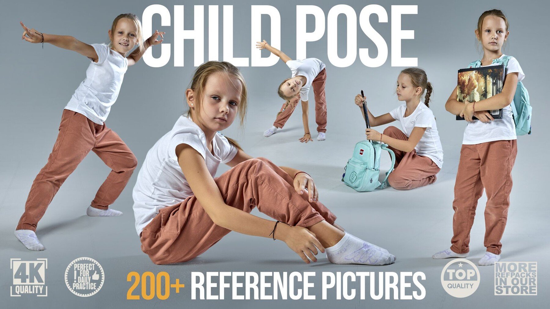 ArtStation – 200+Child Pose Reference Pictures