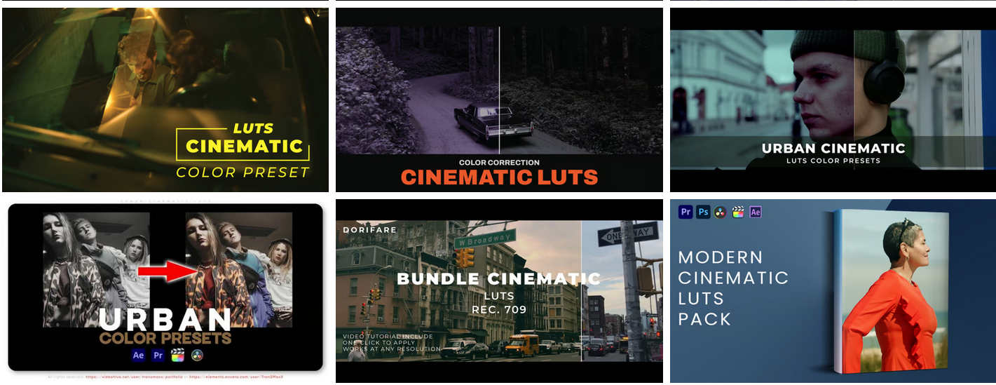 Envato Elements Videohive - LUTs V.1