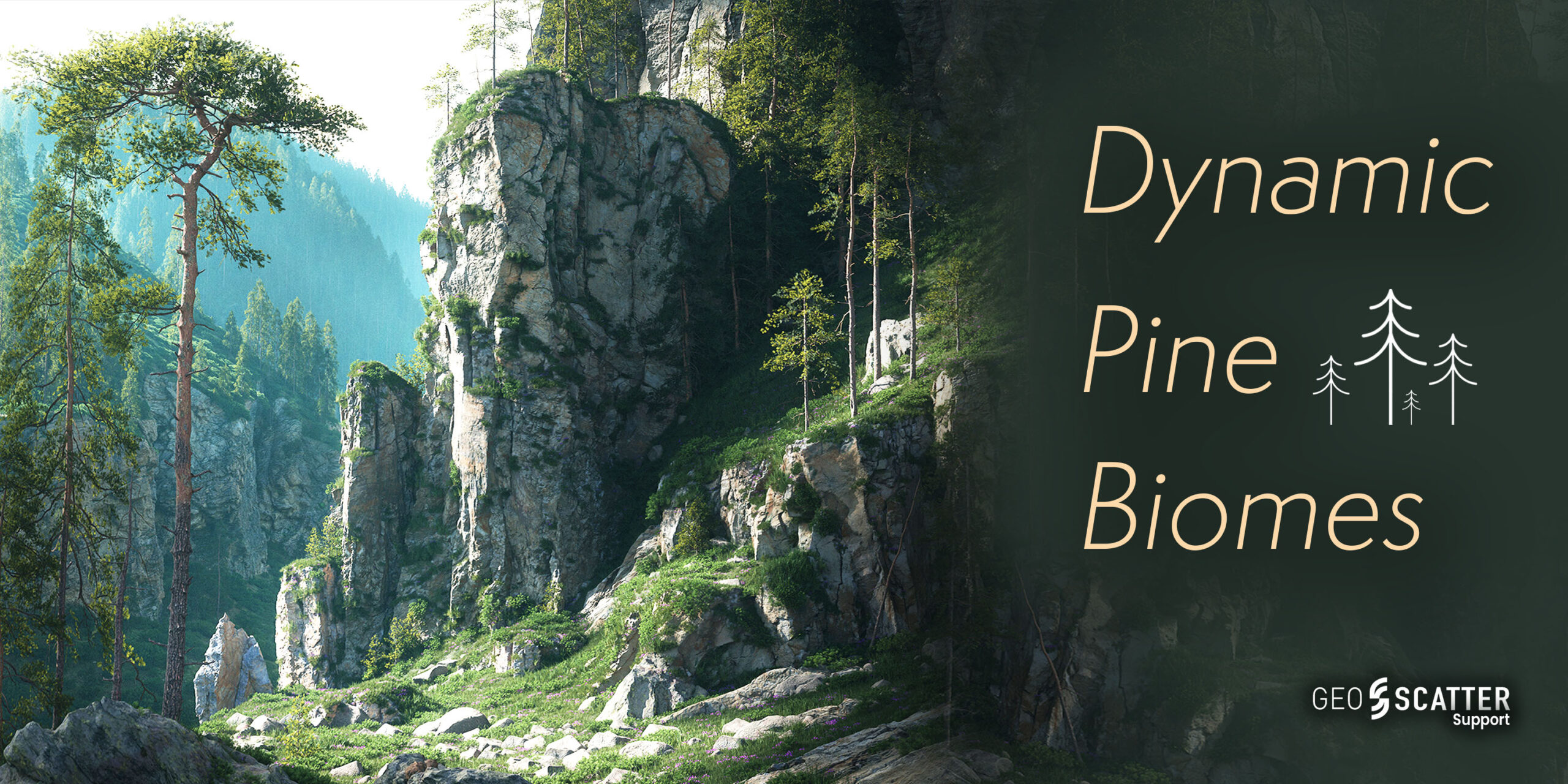 BlenderMarket - Dynamic Pine Biomes