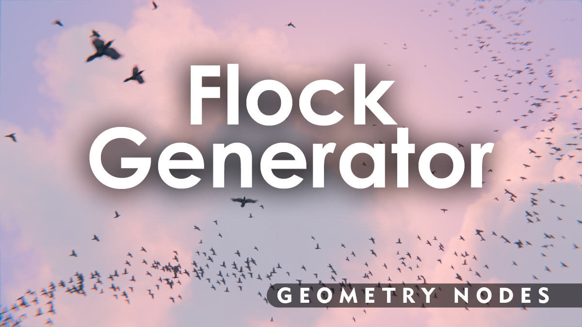 Blender Market - Flock Generator v1.0 for Blender