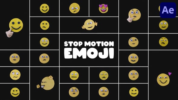 Videohive Stop Motion Emoji for After Effects 56153131