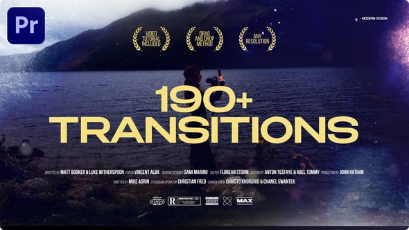 Videohive 190+ Transitions Bundle for Premiere Pro 56162380