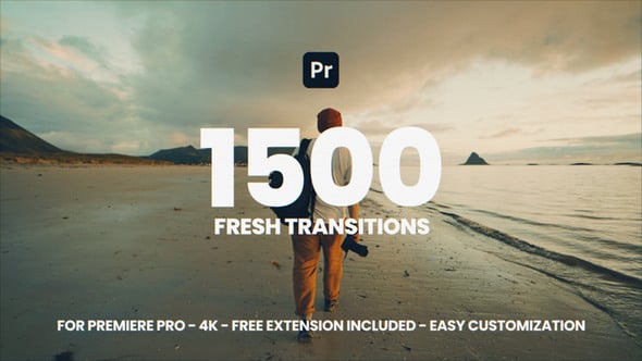 Videohive Transitions for Premiere Pro - 56153991 Project & Script for Premiere Pro