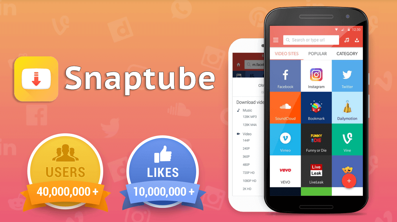 SnapTube v7.34.0.73450310 MOD APK (VIP Unlocked, AD-Free)